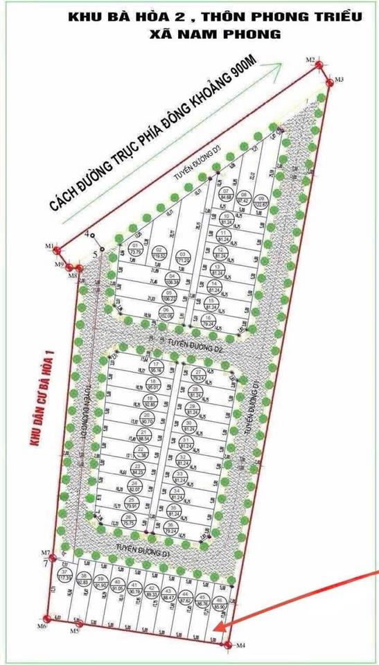 Bán đất tại đấu giá bà hoà 2, 3,15 tỷ, 85,9m2 bao đẹp