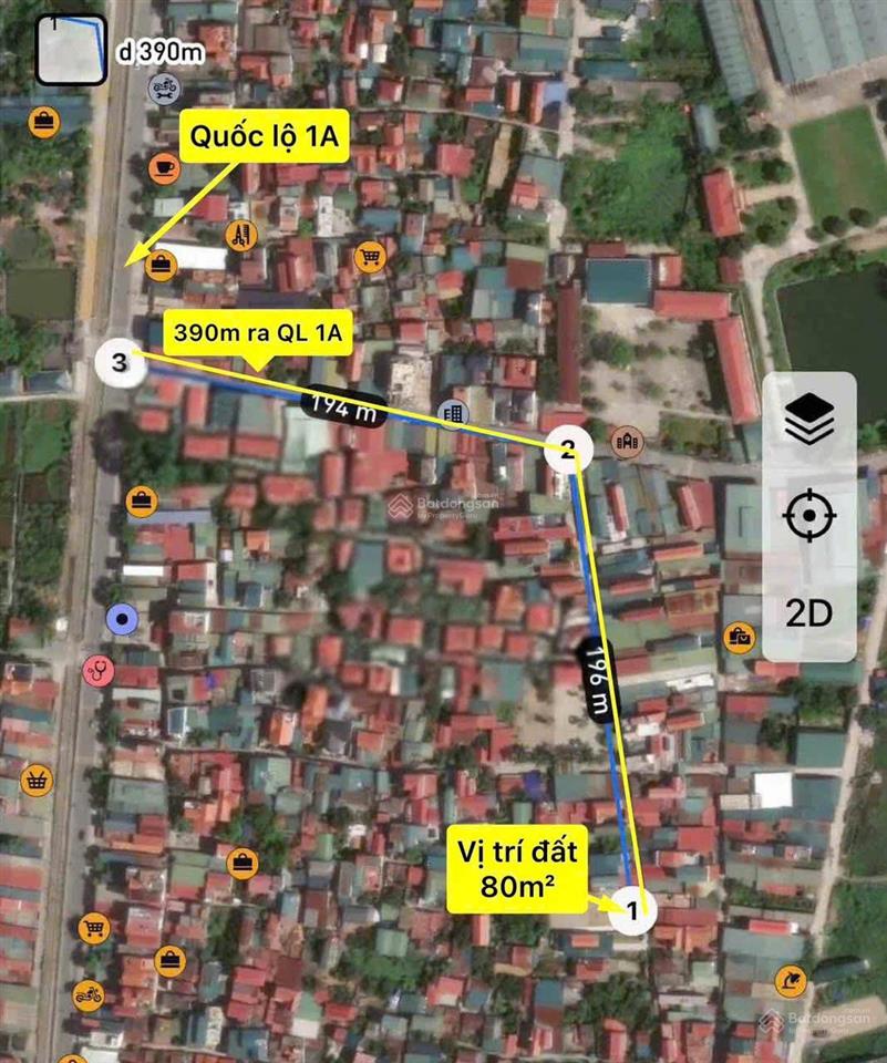 Bán gấp đất tại nguyên hanh, văn tự, thường tín, lô số 04 theo sơ đồ 3,12 tỷ, 80 m2
