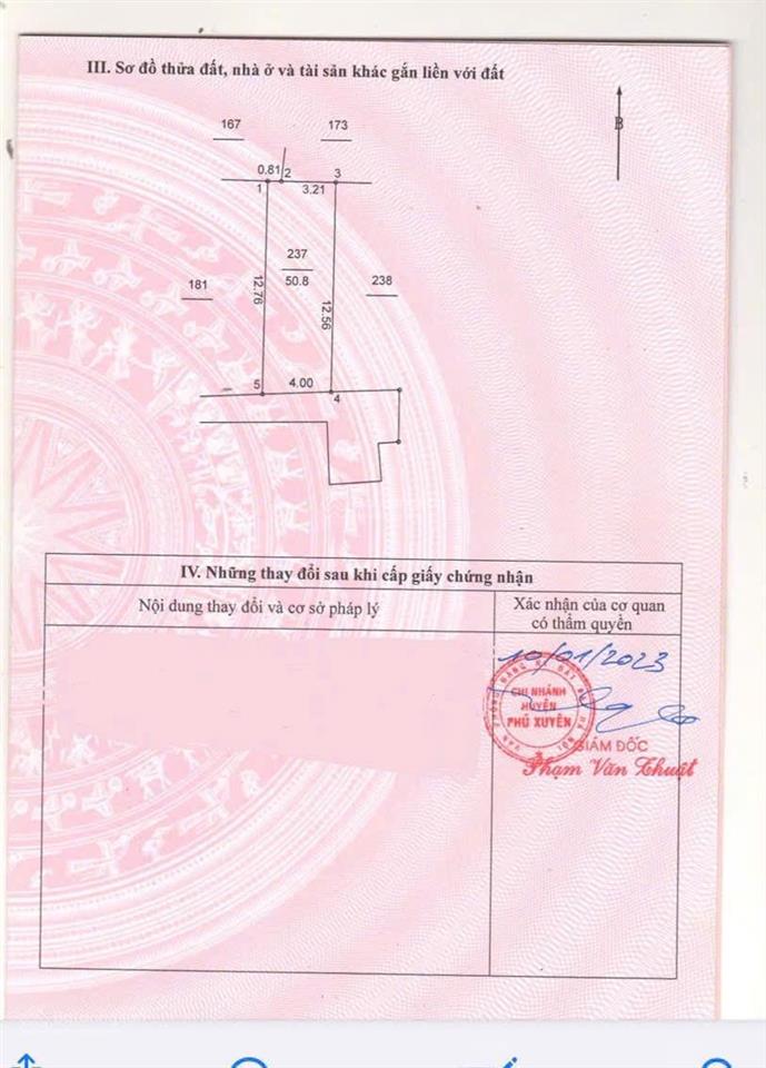 Đất nền tại tiểu khu đông đoài, phú xuyên, hơn 2 tỷ, 50.8m2, bán gấp giá ưu đãi