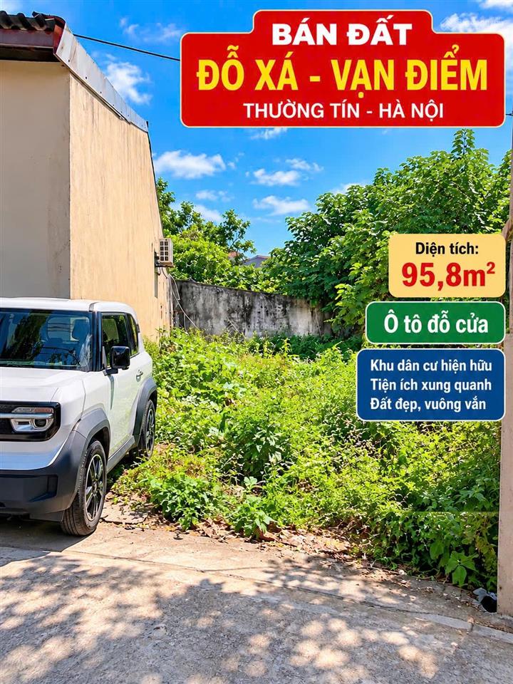 Bán đất tại đỗ xá, giá thỏa thuận, 95.8m2, xã vạn nhất, huyện thường tín, hà nội