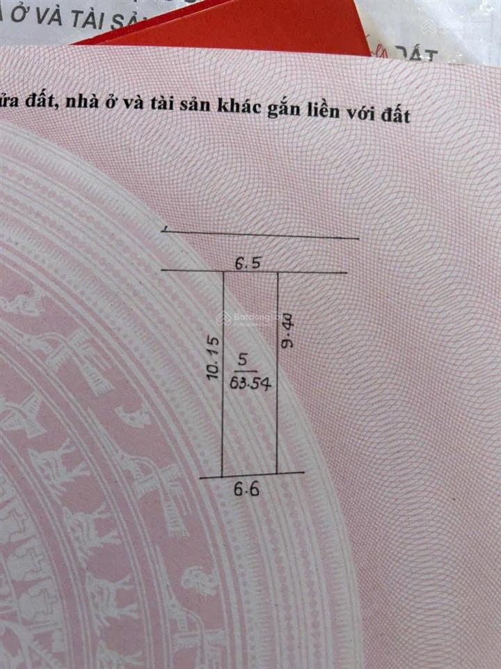 Bán đất an lãng 63.54m2, giá thỏa thuận, mặt tiền 6.5m, ngõ rộng 8m, bao đẹp!