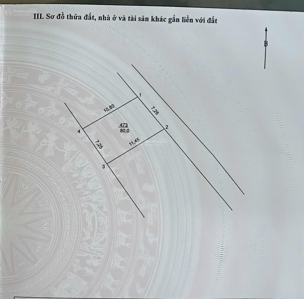Bán đất dương tảo, giá thỏa thuận, 80m2, mặt tiền 7.26m