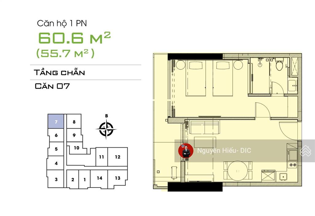 Mr hiếu dic  bán căn hộ csj tower vũng tàu 1 phòng ngủ căn góc. giá 3 tỷ