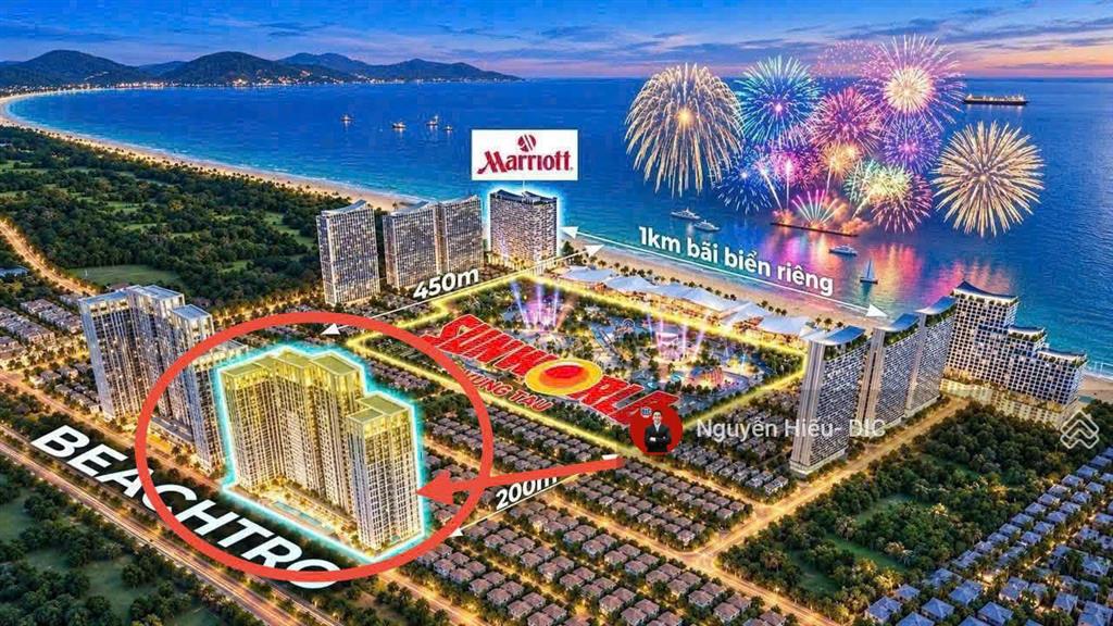 Bán căn hộ beachtro tower vũng tàu 2 phòng ngủ + view sun world