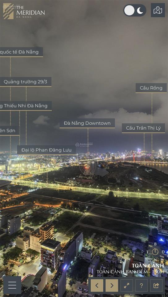 Bán căn 2pn view pháo hoa đẹp bậc nhất sông hàn, the meridian, đón sóng downtown, giá trị bền vững.