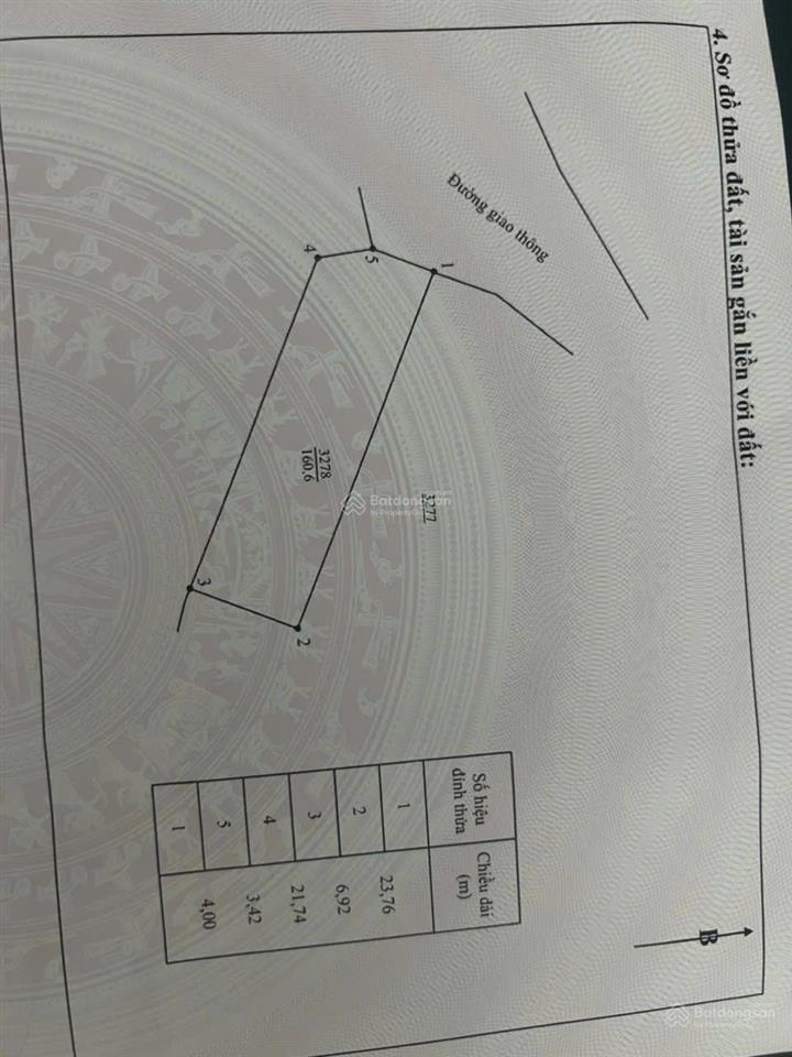 Bán đất 1,8 tỷ, 160m2 tại tdp duyên bắc, tân hương, tp phổ yên, thái nguyên
