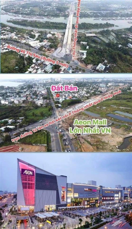 Bán đất (dt 65m2) p. hiệp hoà ngay tttm aeol biên hoà  đối diện chợ hiệp hoà. giá chỉ 3,3 tỷ