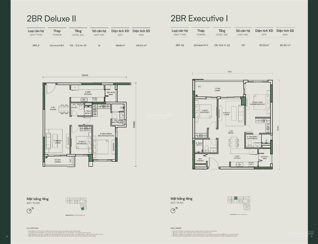 Sang nhượng căn hộ 2pn orchard hill giá tốt, view hồ trung tâm 75ha. giá 4,4 tỷ