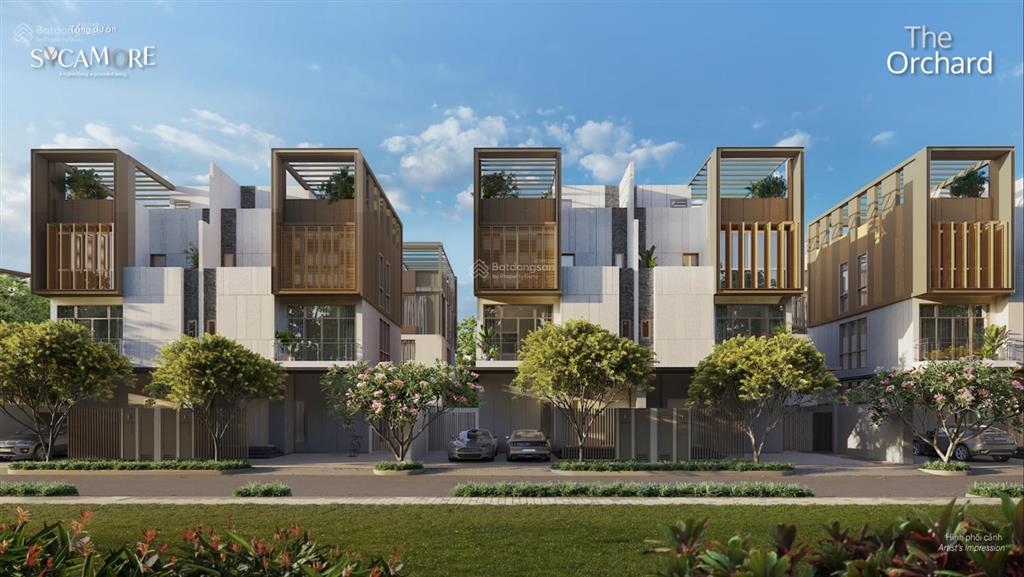 Bán biệt thự the orchard giá 17,8 tỷ. view công viên. 160m2 đất. vị trí đối diện dãy đơn lập