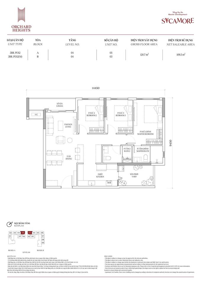 Bán 3pn orchard heights view hồ công viên trung tâm, tầng đẹp. giá 5,4 tỷ