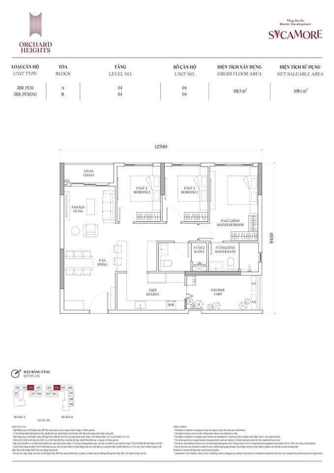 Bán 3pn orchard heights view hồ công viên trung tâm, tầng đẹp. giá 5,4 tỷ