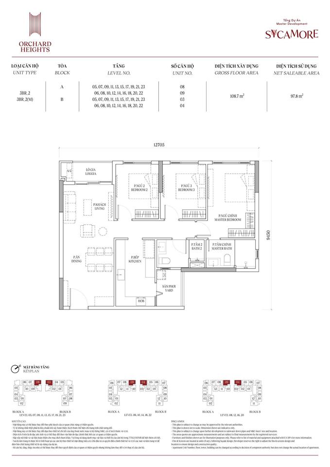 Bán 3pn orchard heights view hồ công viên trung tâm, tầng đẹp. giá 5,4 tỷ