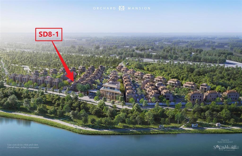 Bán căn biệt thự lô góc dt đất 243,4m2  orchard mansion. giá 32 tỷ. thanh toán chỉ 20% đến 11/2027