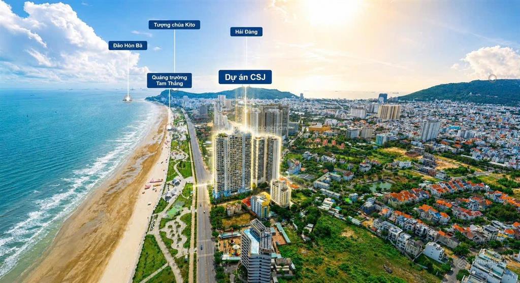 Nhận booking csj 2 dự án biểu tượng mặt tiền biển thùy vân | bãi sau vũng tàu csj