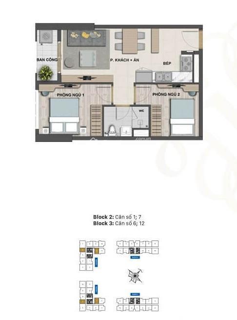Bán nhanh căn 2pn view sông victoria village 52m2 giá 5.170 tỷ, gồm vat