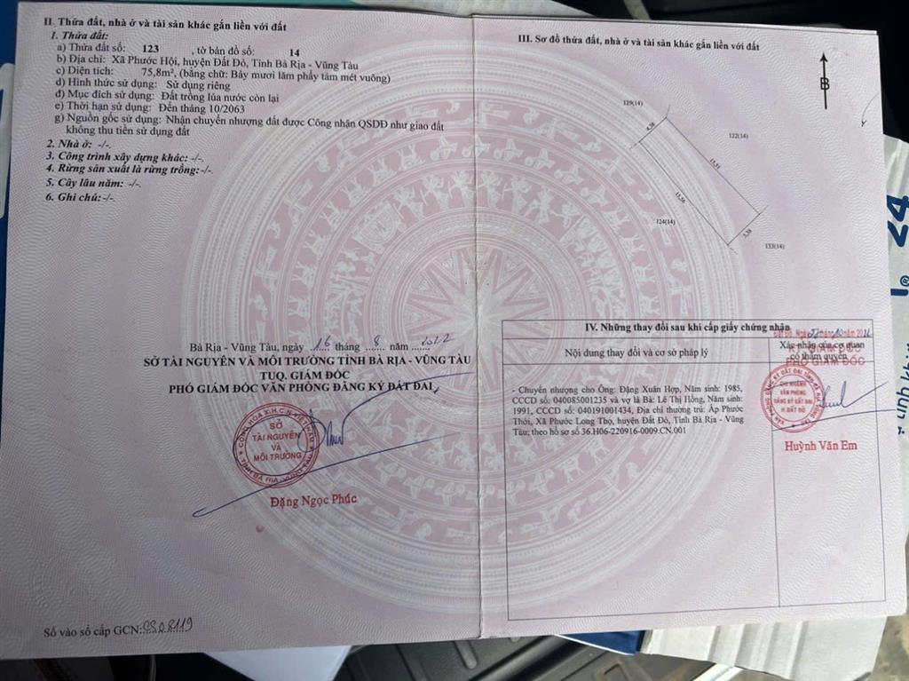 QUỸ ĐẤT HIẾM VEN BIỂN LỘC AN HỒ TRÀM DÀNH CHO NHÀ ĐÂU TƯ PHÁT TRIỂN KHU NGHỈ DƯỠNG CAO CẤP