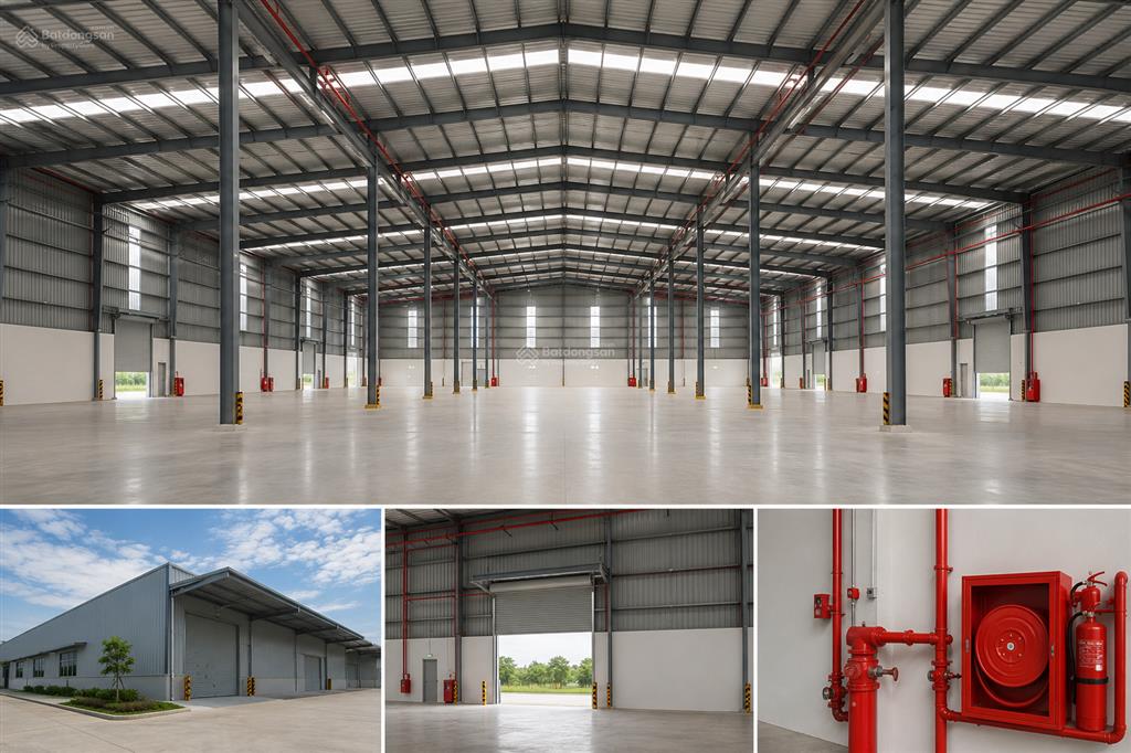 Cho thuê nhà kho 1.000m² trong kcn hòa khánh  giá chỉ 60.000đ/m2/tháng  sẵn hệ thống pccc