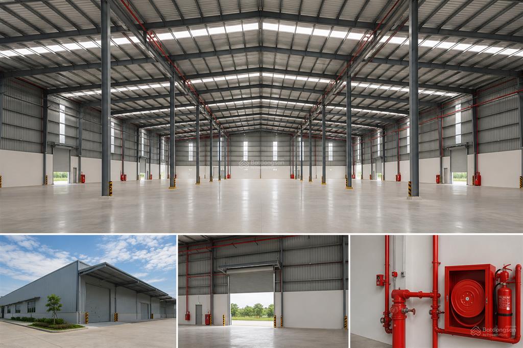 Cho thuê nhà kho 1.000m² trong kcn hòa khánh  giá chỉ 60.000đ/m2/tháng  sẵn hệ thống pccc