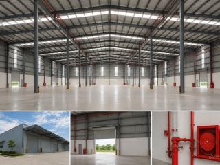 Cho thuê nhà kho 1.000m2 trong kcn hòa khánh  giá chỉ 60.000đ/m2/th  sẵn hệ thống pccc