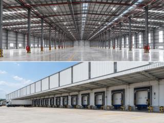 Cho thuê nhà kho 10.000m2 mới xây tại quảng nam  dock container, pccc tự động, giá chỉ 75k/m2/th
