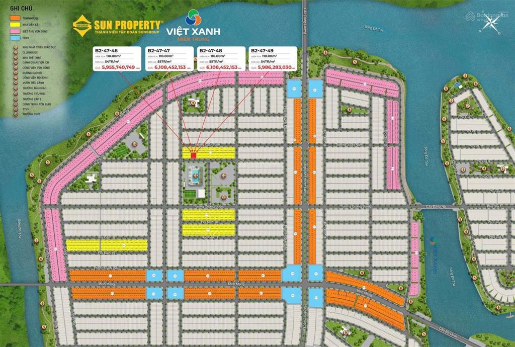 Bán đất nền dự án 5 tỷ, 100m2 tại võ chí công, p hòa quý, q.ngũ hành sơn, đà nẵng
