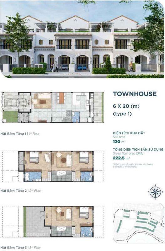 Nhà phố 8x20m, thanh toán trước 4.4 tỷ sở hữu ngay, đường 19m thông, gần sông, gọi bộ 0981 244 ***
