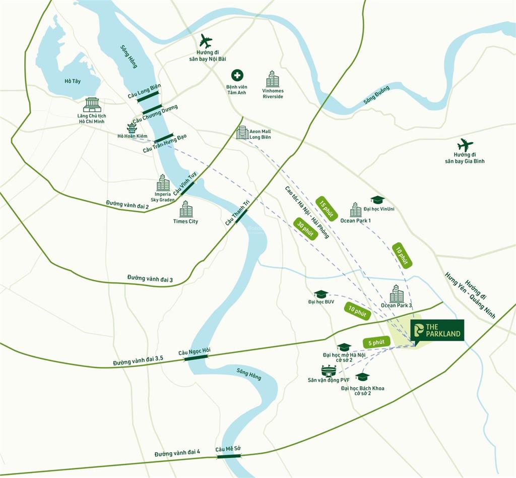 Vốn ban đầu 20% sở hữu căn hộ cao cấp tại the parkland mik ocean city, miễn gốc & lãi tới 5 năm