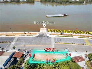 Bán (lô góc 2 mặt tiền) dt 280m2 đường 36m + vỉa hè 5m view sông bờ kè bửu long, giá chỉ 18,5 tỷ