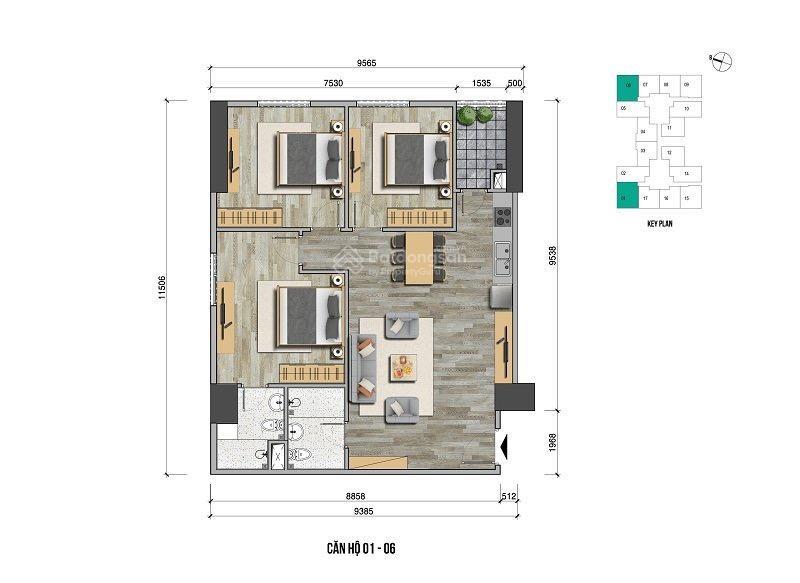 Giá hời căn góc 3pn  96m2 view cầu tứ liên. giá 5.4 tỷ bao phí, sẵn sổ