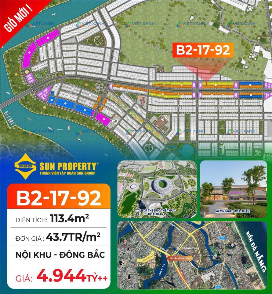 Đất võ chí công lô b21792 giá 4.944 tỷ  113.4m2, đường 7.5m lề 4m