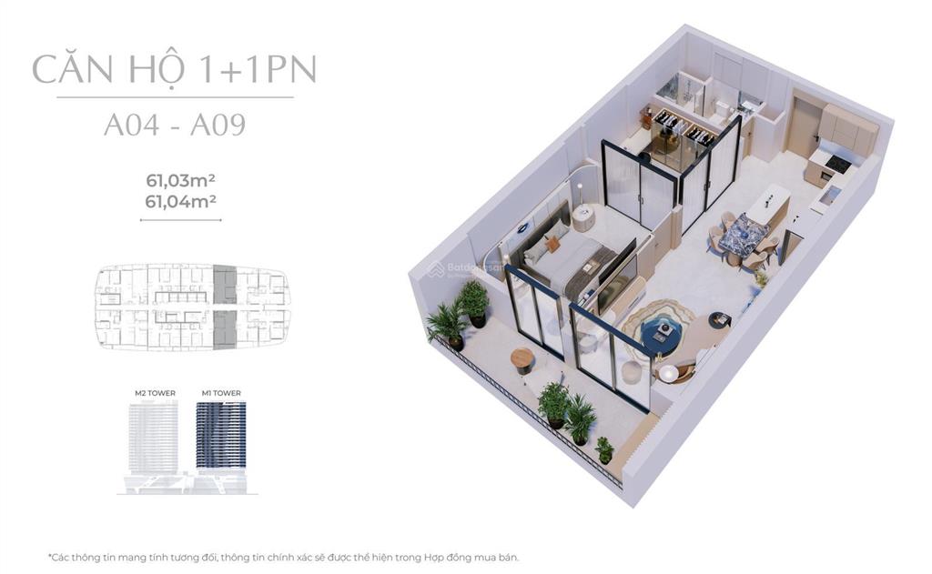 Căn hộ 1pn đẹp tòa m2  the meridian đà nẵng | sở hữu view pháo hoa & sông hàn tầng 15