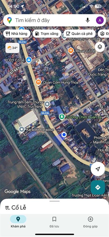 Bán nhà riêng chính chủ tại cô lễ 190m đất odt ( 5m mặt sâu 40m ) mặt đường ql 21