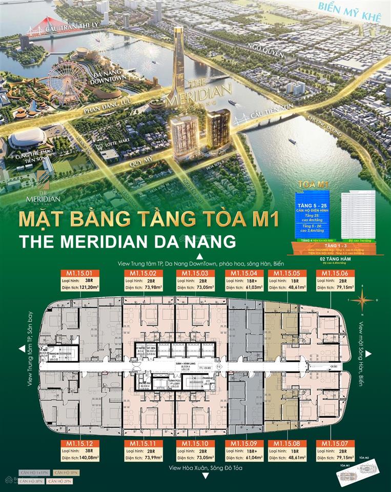 Căn hộ 2pn trung tâm hải châu view pháo hoa  view đà nẵng downtown đường quy mỹ đà nẵng giá ưu đãi
