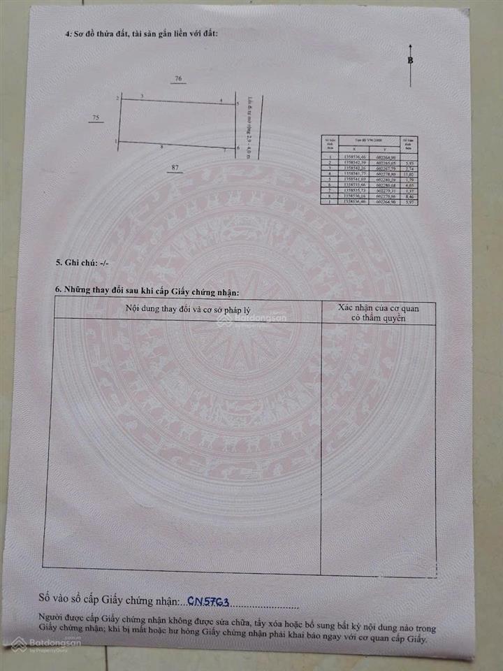 Bán đất tại phú xương, bắc nha trang, khánh hoà ngang 6m