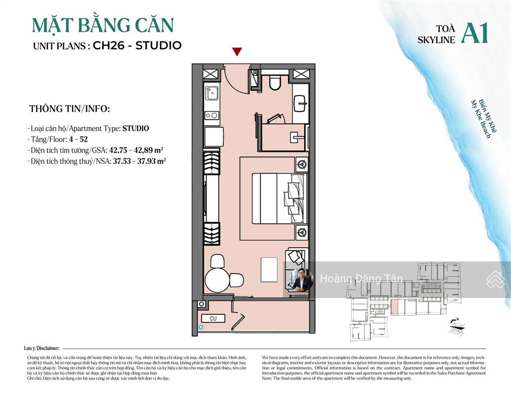 Bán căn hộ view trực diện biển mỹ khê the soleil đà nẵng chỉ từ 3,2 tỷ, vận hành lợi nhuận 10%/năm