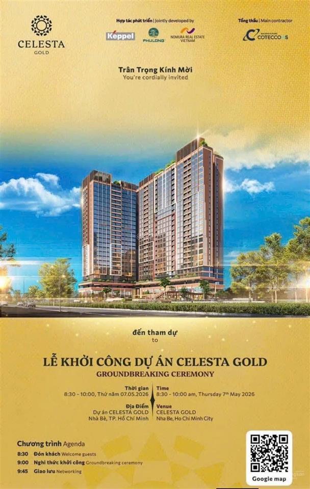 Booking celesta gold nhà bè, chỉ 30tr bạn sẽ có cơ hội chọn lựa căn hộ theo ý thích và có hoàn lại