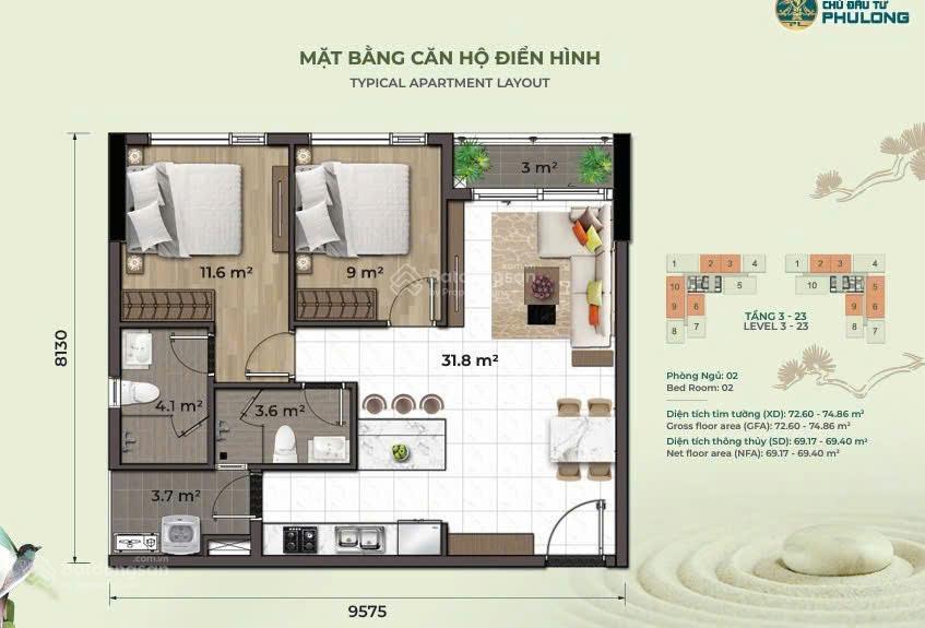 Chuyển nhượng căn hộ essensia sky 2pn giá 5.7 tỷ bao hết, giá thị trường 2027 nhận nhà