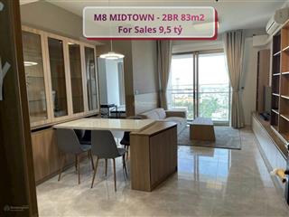 Giá tốt !! bán căn hộ midtown 2pn 83m2 tầng trung có ô xe hầm chỉ 9,5 tỷ  lan 0906 743 ***