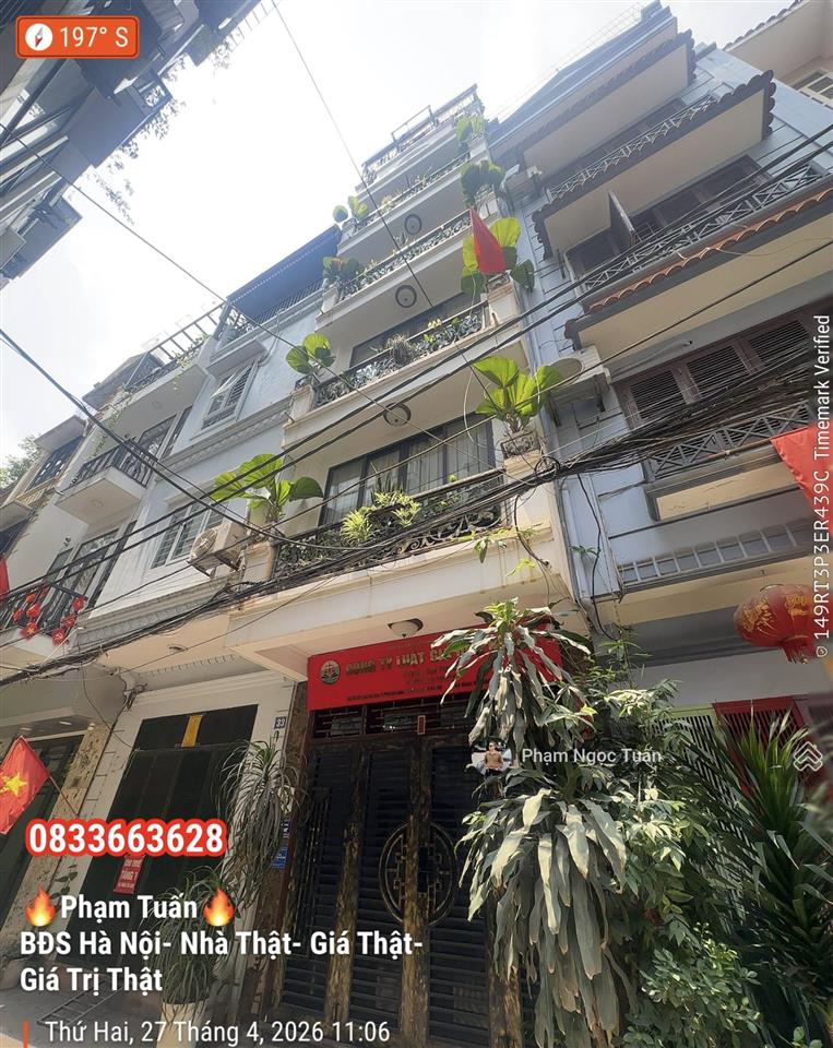Bán nhà khu phân lô phố xã đàn  3 ô tô tránh nhau  vỉa hè 2m  sổ đỏ vuông đẹp  0833 663 ***