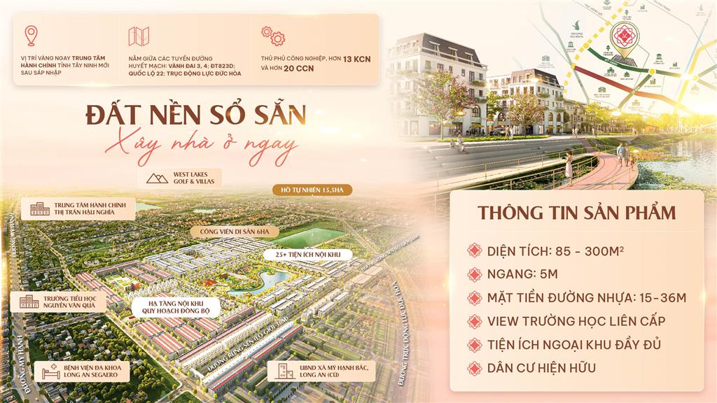 Đất nền Đức Hòa, Long An chỉ 2.1 tỷ, pháp lý sạch, sổ hồng riêng