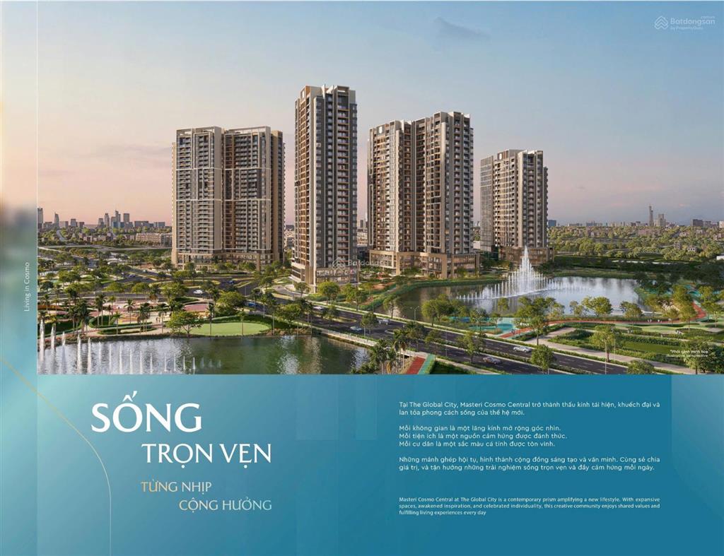 2pn masteri cosmo central  view hồ bơi resort  74.6m²  giá tốt 8.535 tỷ