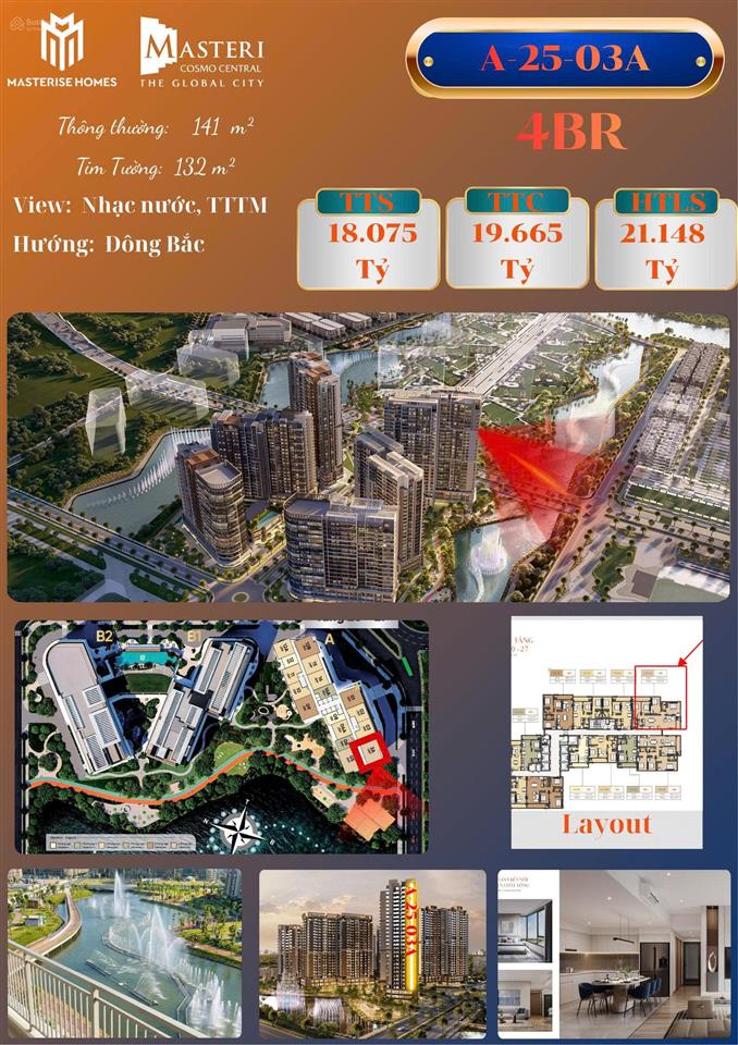 4pn view nhạc nước trung tâm sản phẩm giữ tiền đỉnh cao tại masteri cosmo central