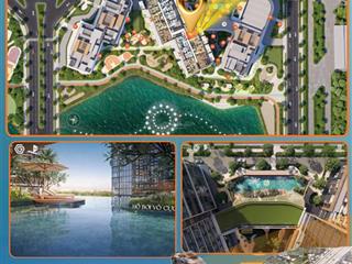 1pn+ hướng đông nam mát mẻ, view bể bơi diện tích lớn 60m2 giá bán chỉ 6.589 tỷ gồm vat và kpbt