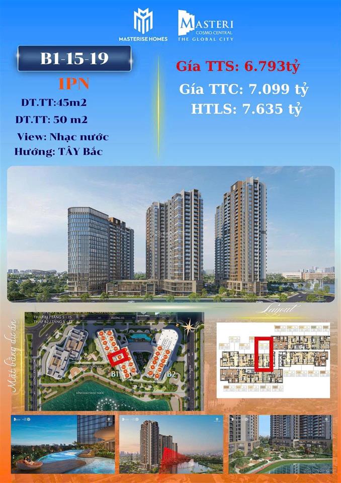 1pn căn hộ view nhạc nước rẻ nhất khu đô thị the global city có 102 6.793 gồm vat và kpbt