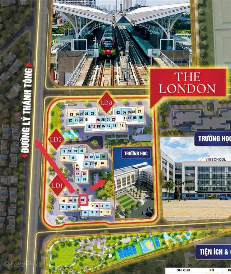 Cần bán 1n + to toà london ld1 view thoáng tầng trung đẹp