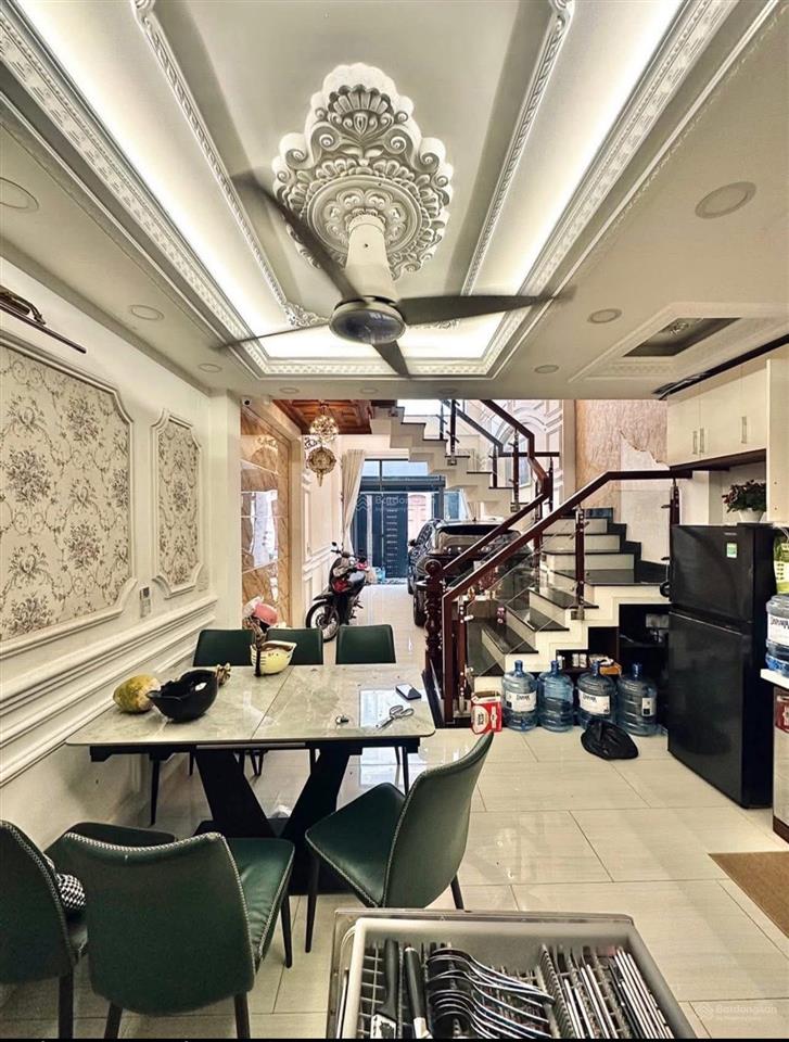 Chủ gấp rồi 56m2 ngay khu dân cư sang trọng nhà đẹp 5 tầng nguyễn văn khối gần cv làng hoa nhỉnh 7t