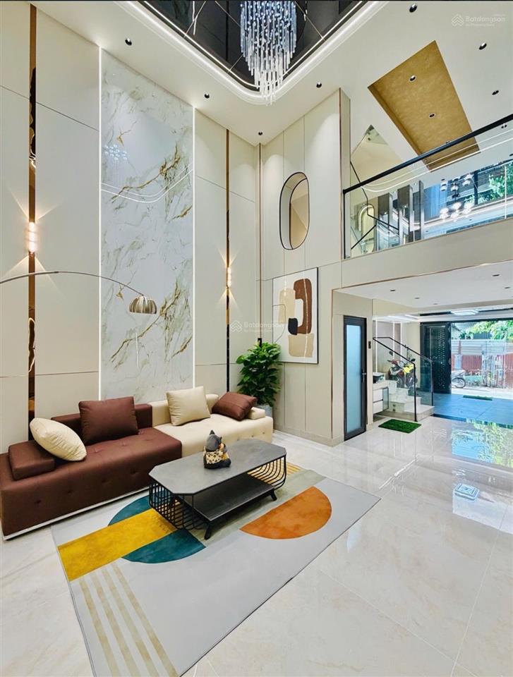 Hiếm! 50m2 nhà đẹp 5 tầng ngay lê đức thọ kế bên dương quảng hàm gần chợ an nhơn 4x12m