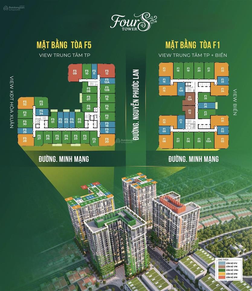 Sở hữu căn hộ 2pn f10715 fours tower  tặng sân vườn riêng 16m2 giá chỉ 3.487 tỷ