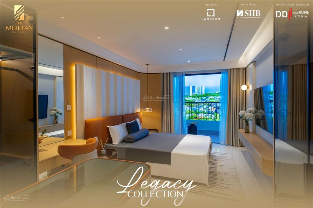 Căn 2 phòng ngủ 73.05 m2 view thành phố, sông hàn, danang downtown / tầng 8 the meridian đà nẵng