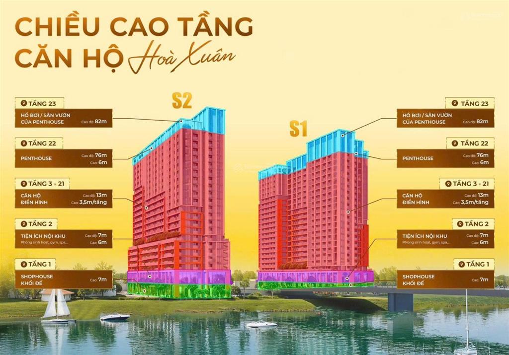Căn hộ studio spana tower trực diện sông, đà nẵng downtown  giá cđt chỉ từ 2,4 tỷ